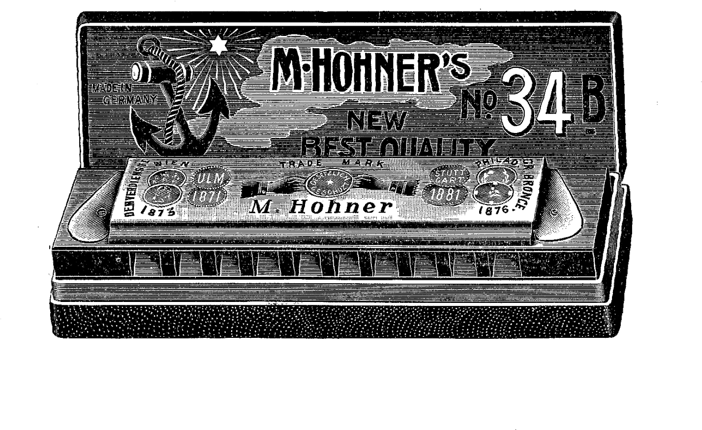 This Is A Vintage Harmonica Digital Stamp That I Found - Synclavier (1600x1040), Png Download