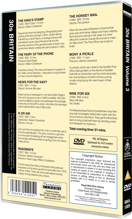 30s Britain Vol - Dvd (463x725), Png Download