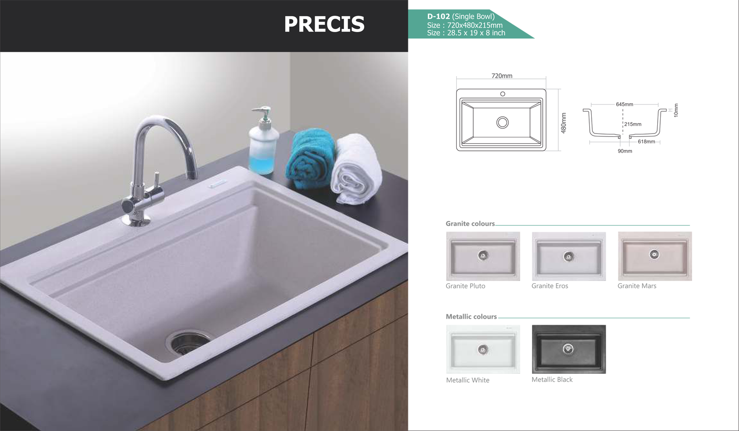 Precis - Bathroom Sink (1500x875), Png Download