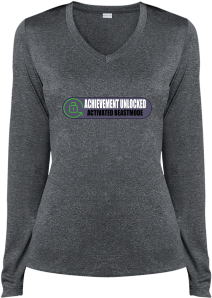 Beastmode Lst360ls Sport Tek Ladies' Ls Heather Dri - Shirt (600x600), Png Download