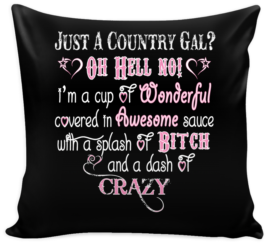 Oh Hell No Pillow Cover Teerocks - Cushion (1024x1024), Png Download
