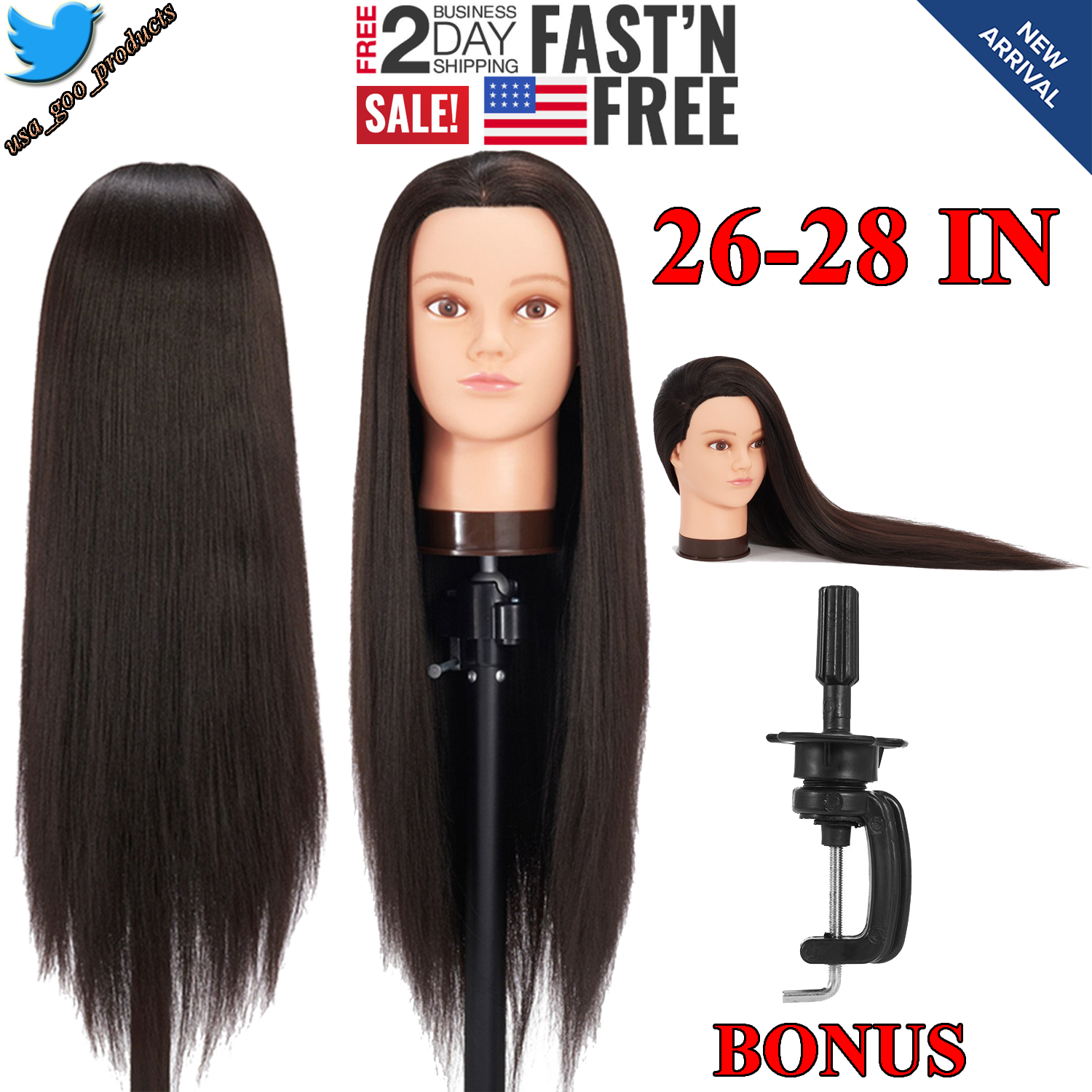 Mannequin Head With Hair Female Makeup Cosmetology - Lace Wig (1500x1500), Png Download