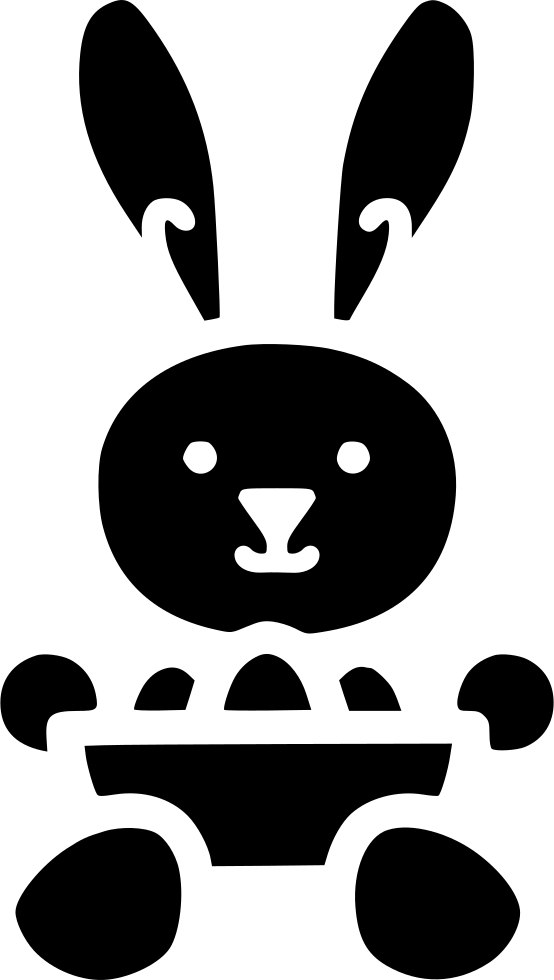 Bunny Rabbit Cute Paschal Eggs Bowl Comments (554x980), Png Download