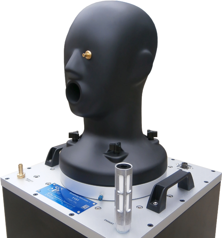 Dummy Head On Breath Machine With Eye Pressure Monitoring - Robot (719x825), Png Download