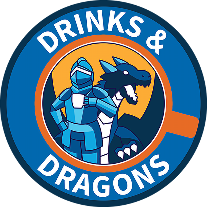 Drinks & Dragons - Emblem (700x700), Png Download