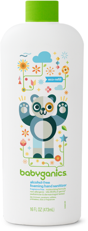 Foam Hand Sani Refill 16oz Ff - Plastic Bottle (1000x1000), Png Download