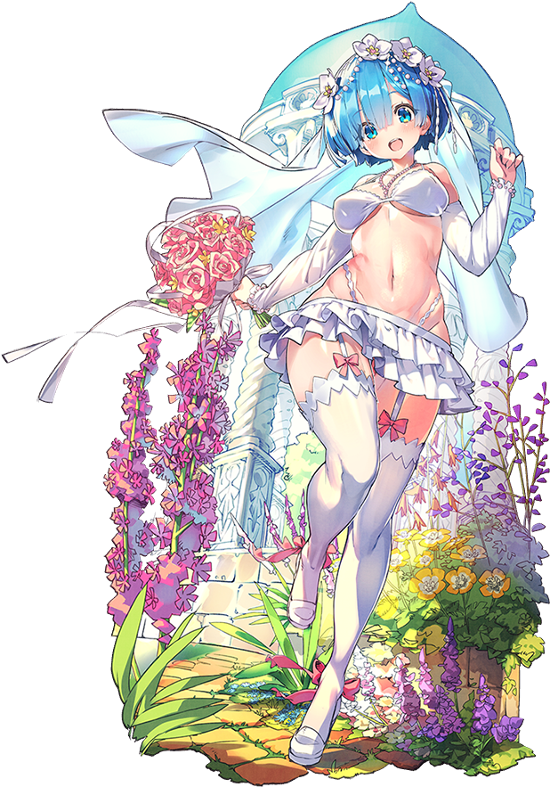Media[media] Rem In A Wedding Dress - Last Period X Re Zero (682x1000), Png Download