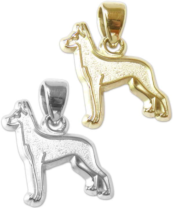 Great Dane Charm Or Pendant In Sterling Silver Or 14k - Welsh Terrier (900x900), Png Download