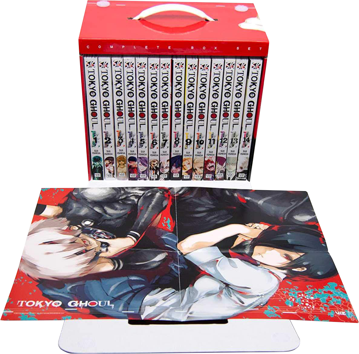 Volumes 01 To 14 Complete Box Set Paperback - Tokyo Ghoul Complete Box Set (1188x1171), Png Download