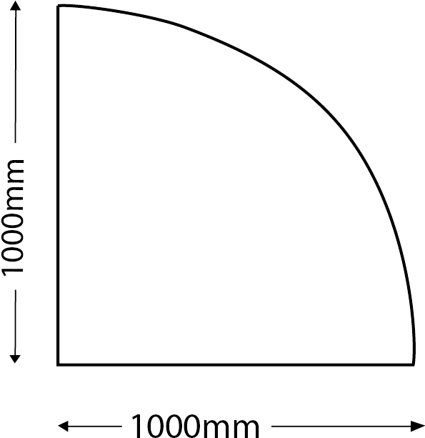 Quadrant Glass Hearth - Circle (601x624), Png Download