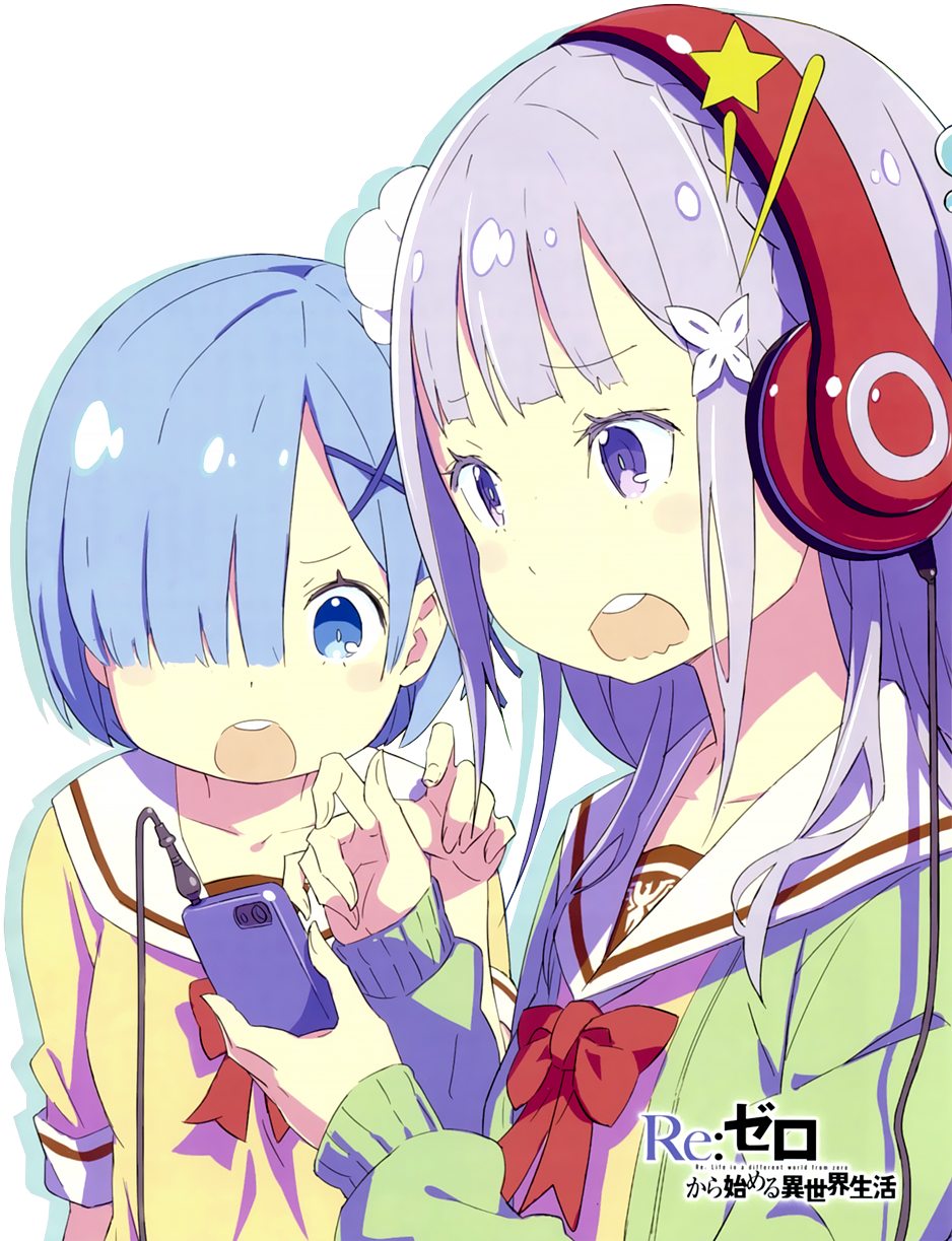 Zero Kara Hajimeru Isekai Seikatsu Re - Re Zero School Life (1000x1303), Png Download