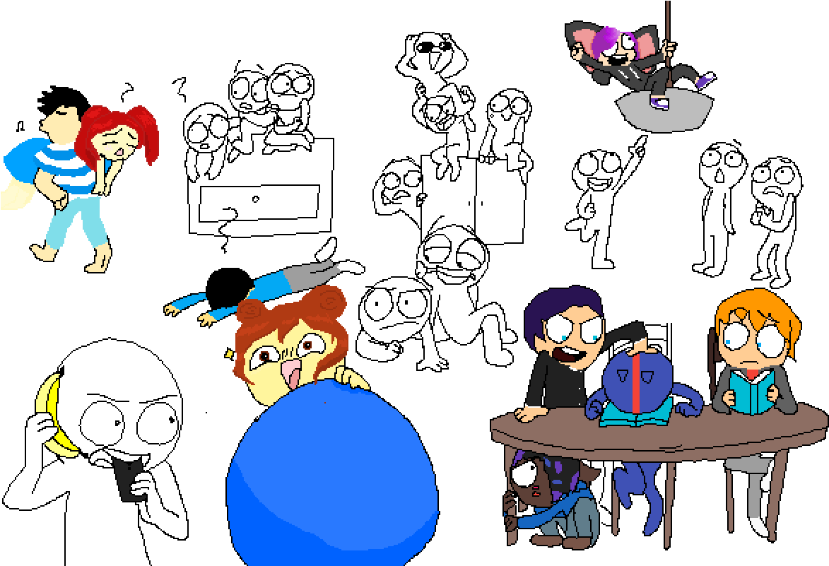 People - Cartoon (1200x800), Png Download