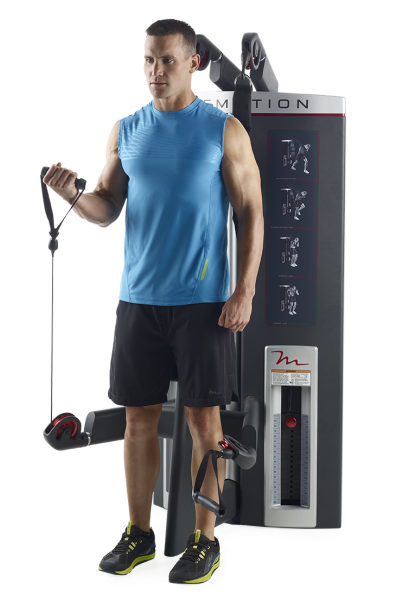 Free Motion Genesis Ds Ab/bicep - Standing (600x600), Png Download