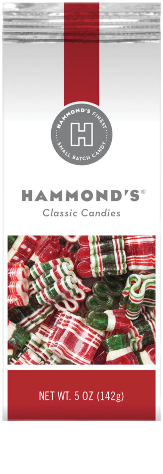 Christmas Mini Ribbon Candy Gift Bag - Hammonds Peppermint Puffs (720x1125), Png Download