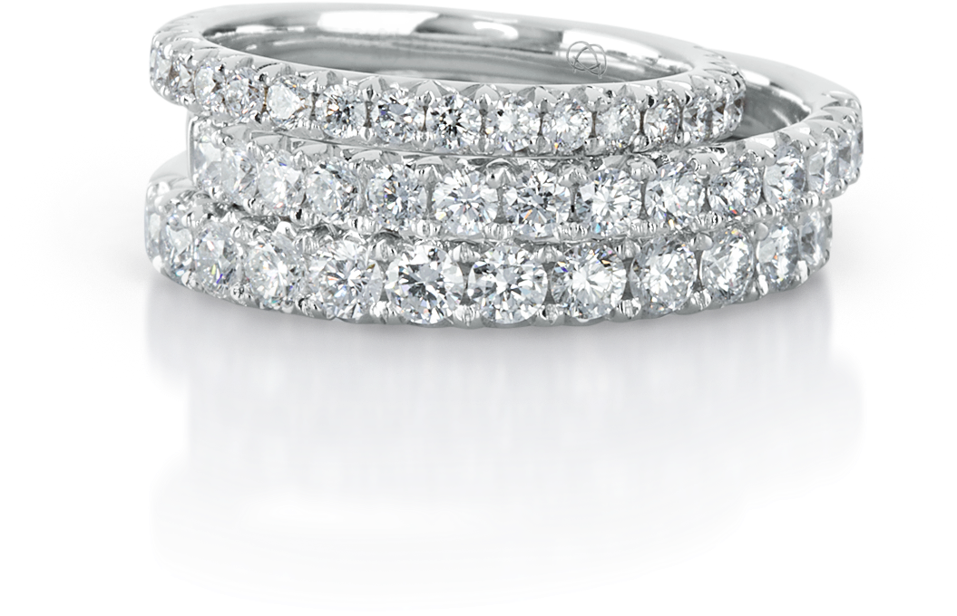 Diamond Bands Re003 W A4 - แหวน แถว เพชร ราคา (1108x1108), Png Download