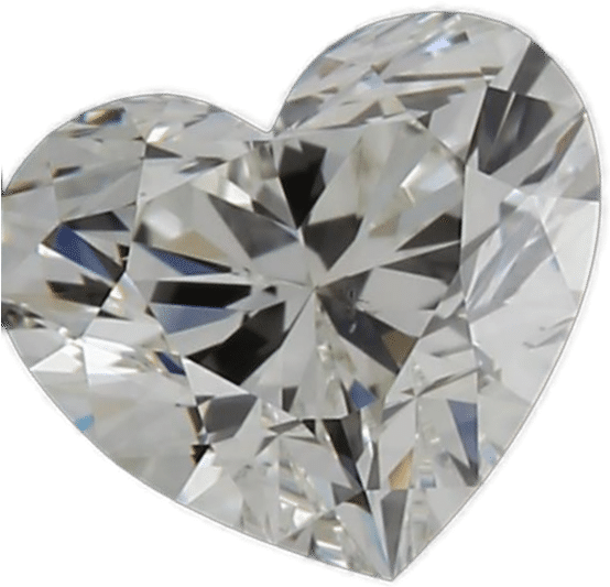 90ct I Si1 Heart Cut Diamond - Diamond (554x567), Png Download