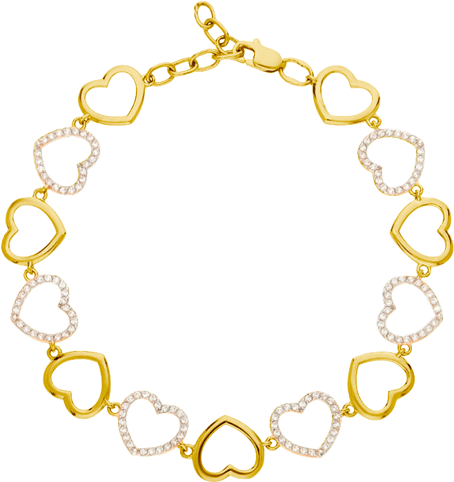 Diamond Heart Bracelet - Bracelet (1000x1023), Png Download