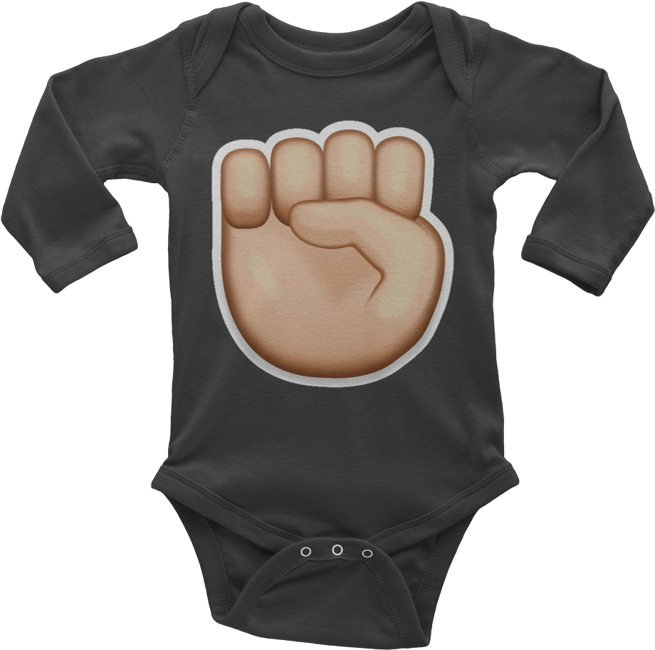 99 Raised Fist Dark Skin Tone Emoji U 270a U 1f3ff - My Uncle Onesies (1000x1000), Png Download