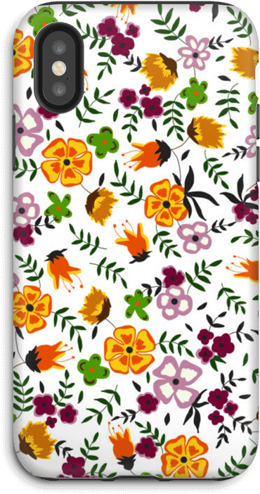 Summer Flowers Case Iphone X Tough - Mobile Phone Case (499x800), Png Download