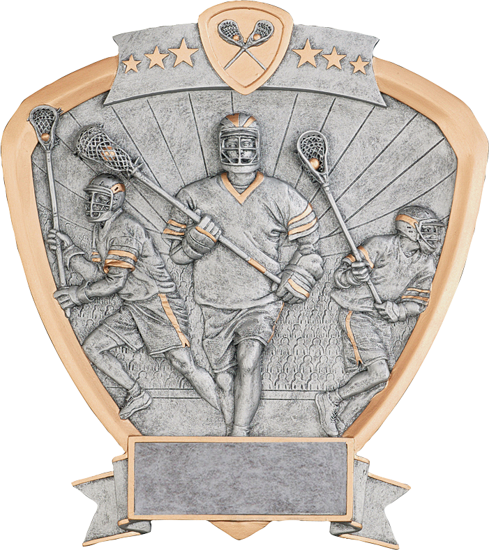 Shield Series Silver And Gold Sport Activity Resin (701x789), Png Download