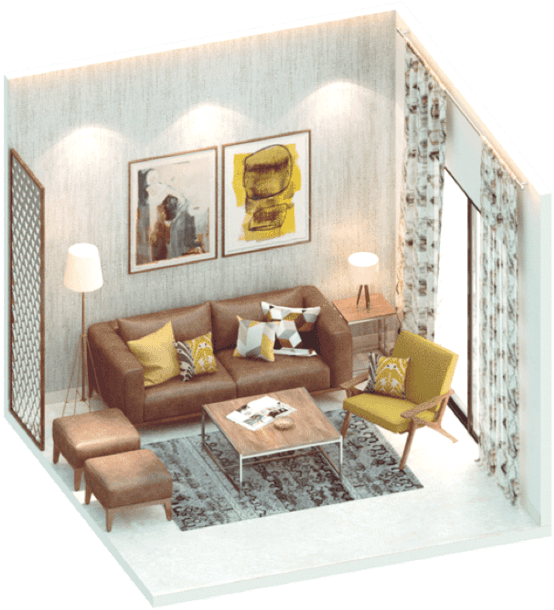 Is The Wall Paper Beginning To Crack And Peel Is The - Living Room (640x640), Png Download