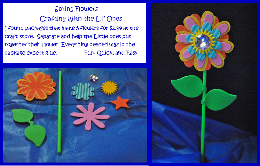 Spring Flower 2 Completed With Instructions For My - Craft (1024x655), Png Download