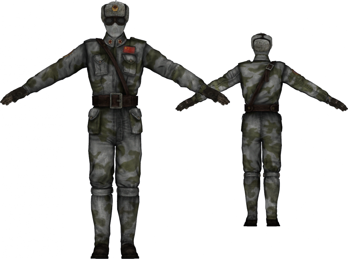 Winterized Chinese Jumpsuit - Fallout 3 Uniform Mod (1200x892), Png Download
