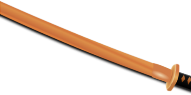 Katana Clipart Samurai Sword - Wood (640x480), Png Download