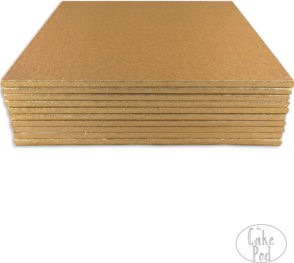 Masonite Square Gold Cake Boards - Plywood (600x800), Png Download
