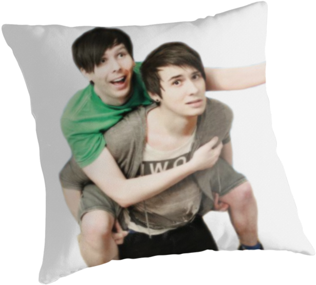 Phil Riding Dan By Lilyatethepizza - Dan And Phil Png (875x875), Png Download