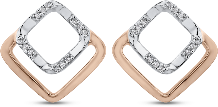 Ea0804t-09wp - Diamond Fashion Round Earring (1000x1000), Png Download