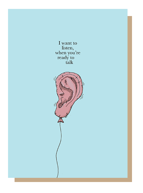 "i Want To Listen, When You're Ready To Talk" - Illustration (630x768), Png Download