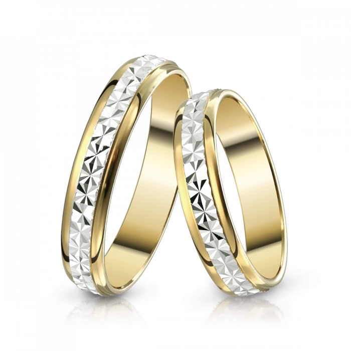 Verighete Aur Teilor 4mm - Wedding Rings Png 2018 (700x700), Png Download