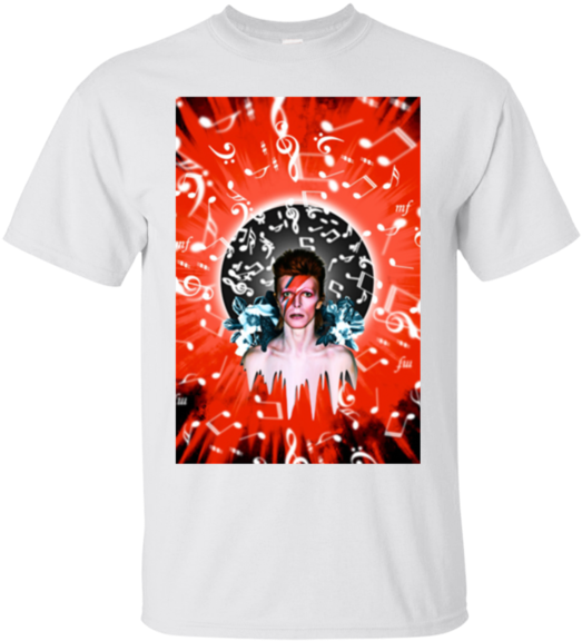 Art David Bowie Hoodies Sweatshirts - Active Shirt (580x580), Png Download