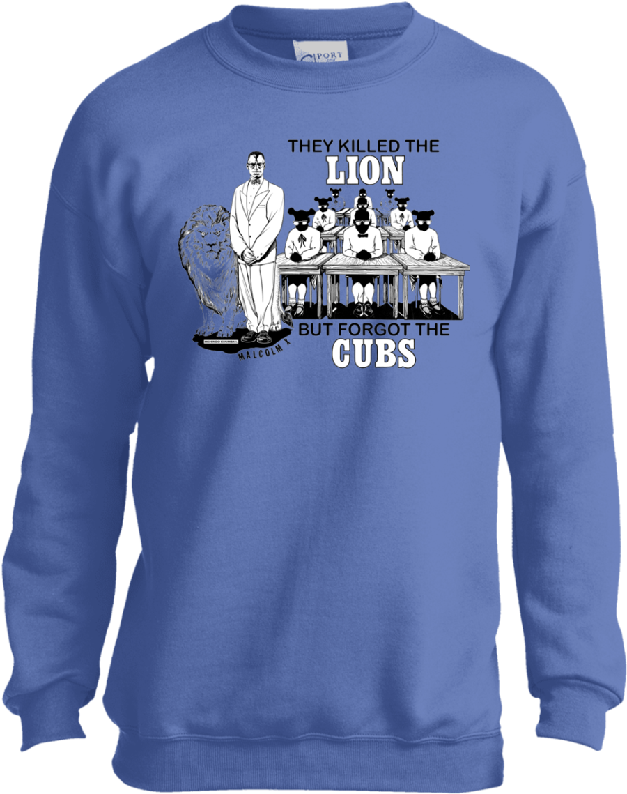 Lion And Cubs Youth Crewneck Sweatshirt - Sweater (1155x1155), Png Download