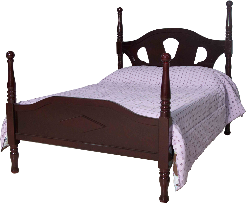 Shabana Bed Frame With Poles - Bed Frame Poles (1080x1080), Png Download