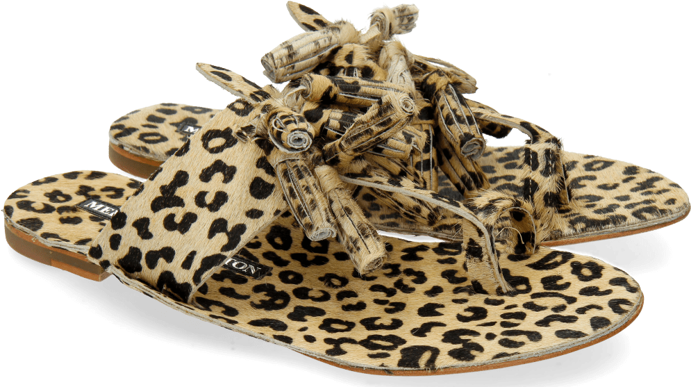 Mules Sandra 30 Hair On Leo Beige - Sandal (1024x1024), Png Download