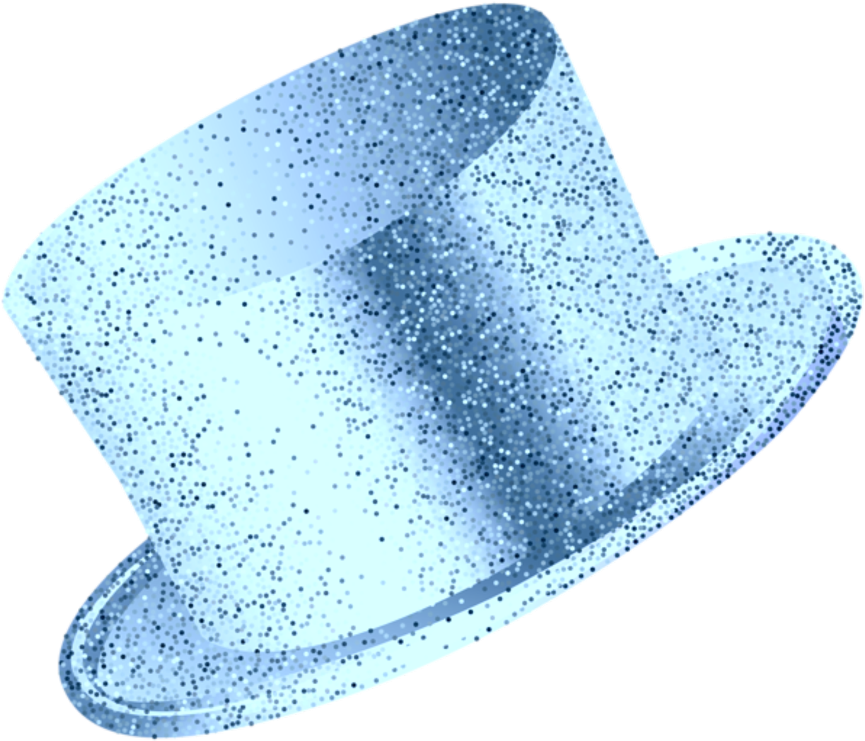 Hat Sticker - Gold New Years Hat (1024x1024), Png Download