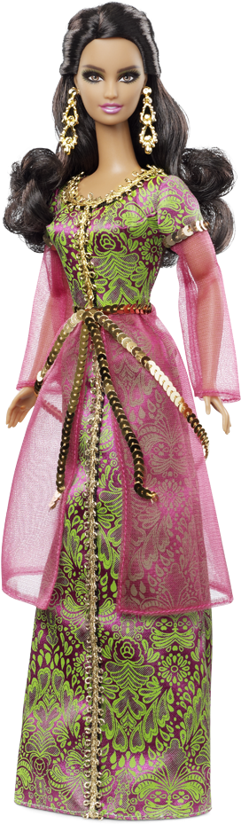 Vector Freeuse Barbie Clipart Hair - Indian Barbie Dolls Of The World (640x950), Png Download