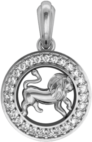 Leo Charm In Silver - Transparent Gold Charm Bracelet (750x500), Png Download