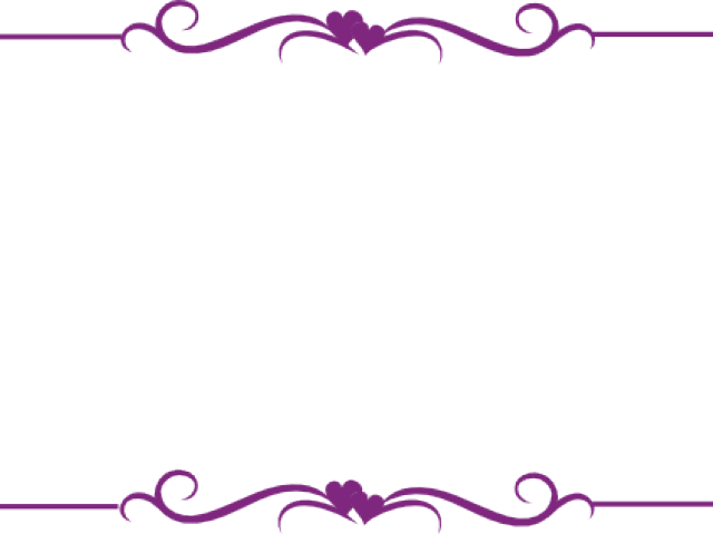 Decorative Border Clipart Purple - Pink Frame Transparent Background (640x480), Png Download