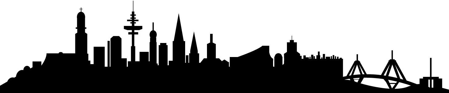 Select - Silhouette Hamburg Png (1460x305), Png Download