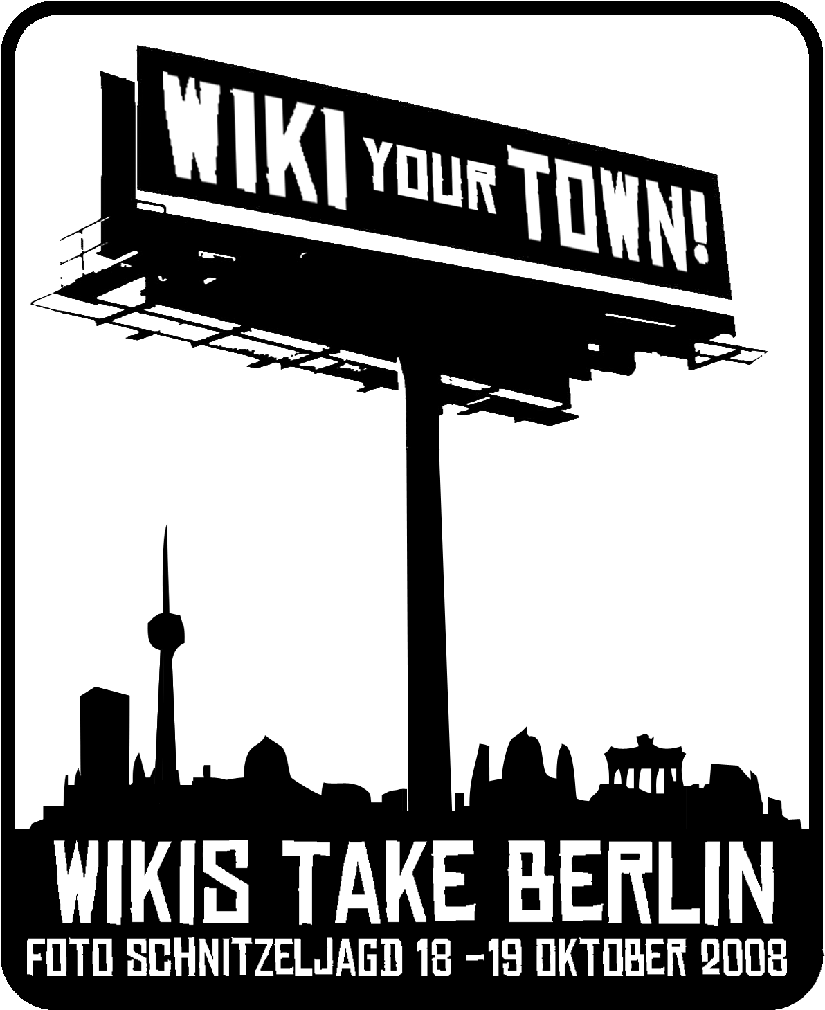 Wikis Take Berlin - Silhouette (1538x1646), Png Download