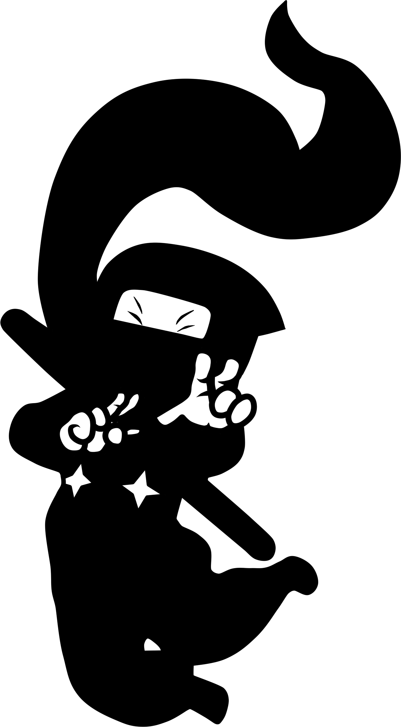 Ninja 3ds - Rhythm Heaven Ninja Bodyguard (1302x2357), Png Download