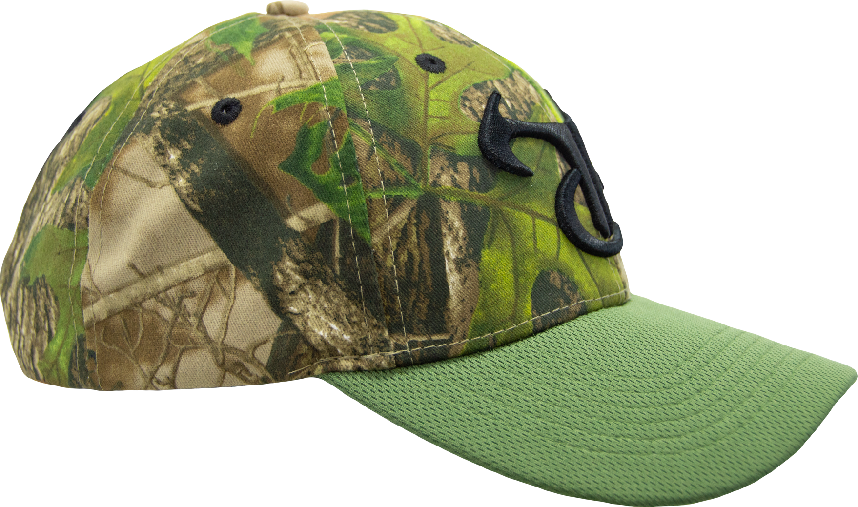 0783 Htc Green Truetimber Logo Ball Cap W/ Olive Bill - Baseball Cap (1758x1039), Png Download