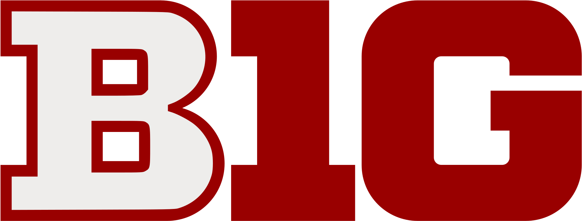 Open - Wisconsin Big 10 Logo (2000x778), Png Download