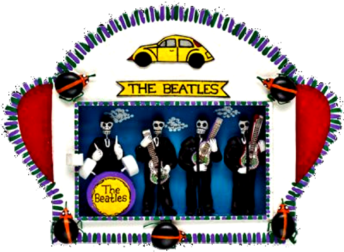 The Beatles In White - Illustration (600x600), Png Download