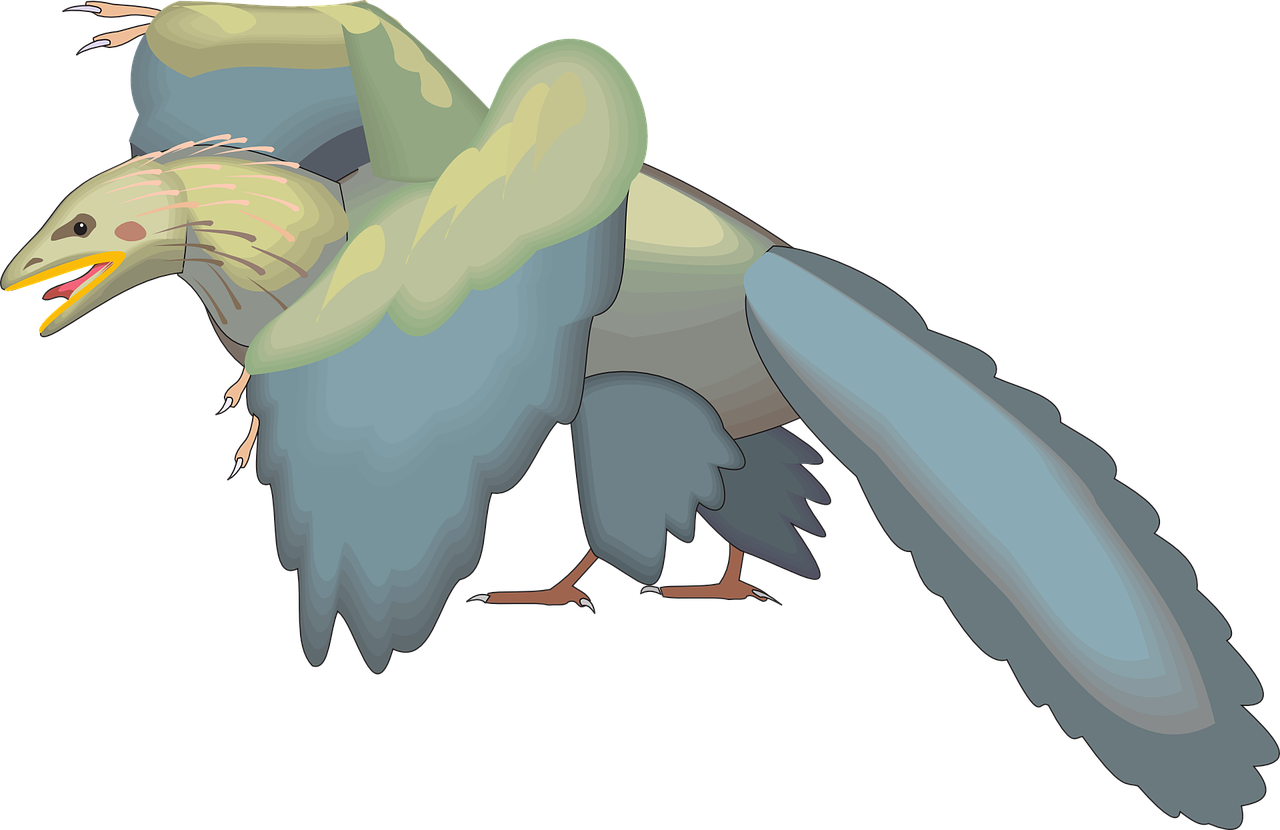 Bird Wings Taking - Archaeopteryx (1280x830), Png Download