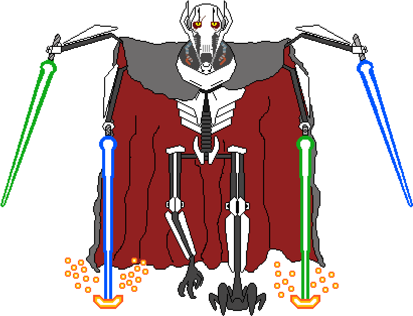 General Grievous - Illustration (1000x650), Png Download