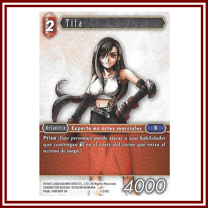 Tifa 1-016c X 3 - Tifa Lockhart Original (697x697), Png Download